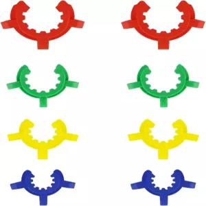 스토니랩 플라스틱 클립 8개의 켁 클램프 4mm/9mm/24mm/29mm 유리 표준 원뿔형 인터페이스 접지 액세서리