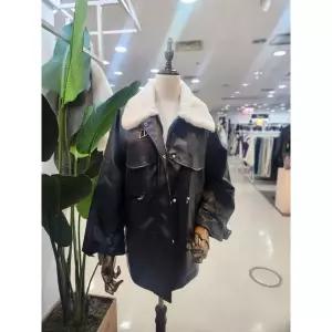 멜로디가든 여성 인조가죽 라이더자켓 롱점퍼 M4WBR116