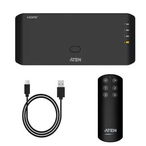 고성능 4K HDMI선택기 4포트 모니터 공유 셀렉터 스위치 컴퓨터 노트북 빔프로젝터 셋톱박스 게임 TV연결