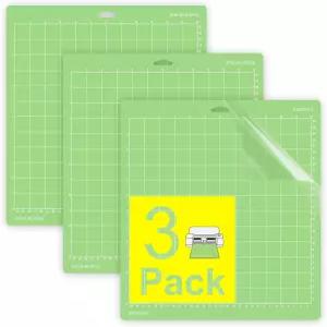 Gwybkq 절단 매트 12x12 인치 3 크리컷과 호환되는 익스플로러 에어 2/메이커/메이커 4 접착식 끈적끈적한