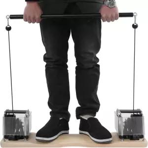 케이블 머신 접이식 홈 헬스장 장비 시스템 전신 운동을 위한 150LB 조절 가능한 저항 강도 트레이너 -