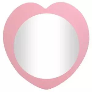 고품질 핑크 하트형 인테리어 벽장식 거울 제조한국 골든벨시계 ...