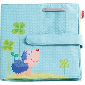 HABA 305258 Photo Album Lucky Fabric with 10 Pages Pockets for 8 Photos x 15 cm Format 12 Months and Above