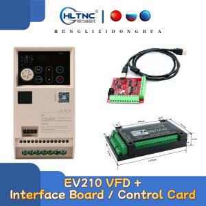 HLTNC 1.5KW EV210 주파수 변환기 220V/380V 50/60Hz VFD4축 NVUM 제어 카드 또는 PLC용 USB 인터페이스