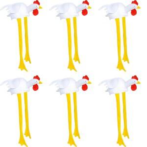 Natural State Novelty Chicken Hats - Perfect for Parties Festivals and Mardi Gras 6 pack