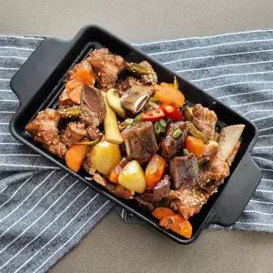 [갈비아저씨]국내산 한돈 돼지갈비찜 매운갈비찜 세트 (600g 2팩)