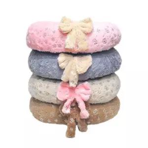 강아지 고양이 눈꽃 방석 쿠션 극세사 쿨방석 대형견 여름 켄넬