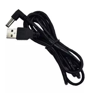 USB to DC 케이블 USB전원 연결케이블 5.5x2.1 1.5M 자형 블랙 - USB to DC 케이블 USB전원 연결케이블 5.5