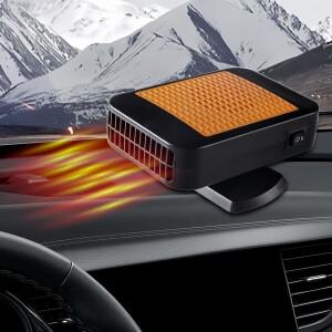 12V 200W 휴대용 차량용 히터 및 제상기 360도 회전 트럭 RV 내부 앞유리 겨울  난방 공기