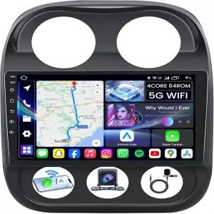 [4Core+64GB] 지프 컴퍼스 패트리어트 2010-2016 5G WiFi 10.4 1280 * 800 터치스크린 헤드 유닛 무선