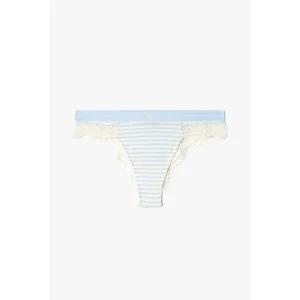 매장정품 EMPORIO ARMANI UNDERWEAR 2502794842 여성 스트라이프 브라질리언