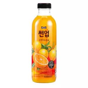썬업 오렌지 감귤 주스 750ml 6개 간식 학원 화이트데이 만들기 어린이집 생일