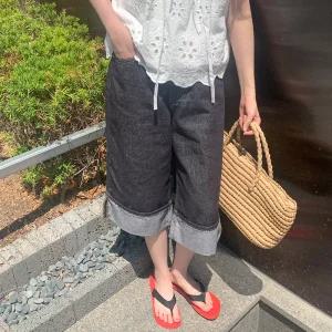 아르메 생지 롤업 버뮤다 팬츠