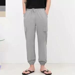 남성 캐주얼 카고 조거 바지 일P 여름 긴바지 허리밴딩