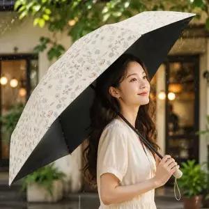 ( )보헤미안 패턴 5단 햇빛가리개 양우산 UV차단 접이식