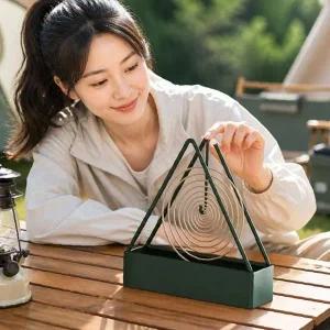 모기향 거치대 삼각 연소기 캠핑 향꽂이 받침대 케이스