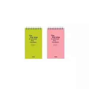 좌철 합지수첩 상철 노트 수첩 기자 미니 스프링 메모 포켓