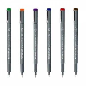 청색 적색 주황색 피그먼트라이너 녹색 0.5mm 필기구 고급필기구
