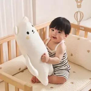 [린넨엔어너더]블랑 듀라론 냉감 아기 애착인형 곰 유아 쿠션