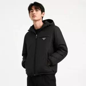 프라다 SGN955 1WQ9 F0002 리나일론 푸퍼 재킷 블랙