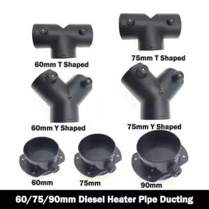 덕트부속 자재 차량용 히터 에어 벤트 덕트 60mm75mm Y T 피스 배기 커넥터 Webasto 디젤 Diesel 주차 이중