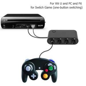 게임큐브 GC 컨트롤러용 게임 컨버터 닌텐도 호환 스위치 NGC Wii 호환 u PC 스타 파이팅 지지대 USB 어댑