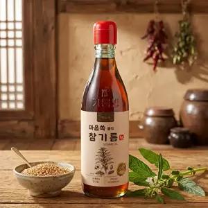 마음쏙 국내제조 참기름 수입산참깨 참기름 350ml