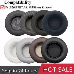 이어캡 이어폰 고무캡 Corsair Virtuoso RGB 무선 SE 게임용 헤드셋 가죽 패브릭 폼용 교체용 이어 패드 헤