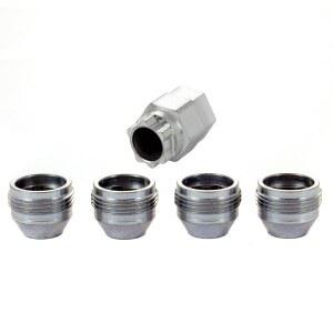 McGard 24013 Cone Seat - Under Hub Cap Wheel Locks (M12 x 1.25 Thread Size) Set of 4 Silver