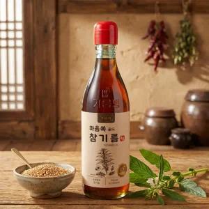 마음쏙 국내제조 참기름 수입산참깨 참기름 350ml