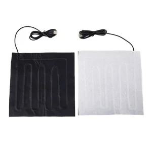풋워머 발난로 온열기 22cmx22cm 5V USB 섬유 히터 탄소 전기 가열 재킷 쿠션 겨울 남성 조끼 난방 의류 워