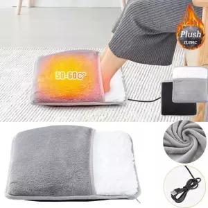 풋워머 발난로 온열기 발 난로 USB 히터 겨울 전기 난방 패드 플러시 열 담요 매트 가정용 침실용