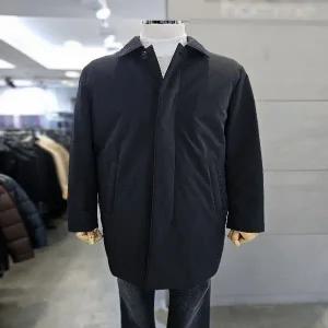 [세이브존] 바쏘옴므 남성 구스다운 네이비 경량 패딩 코트 WSZ3CC03