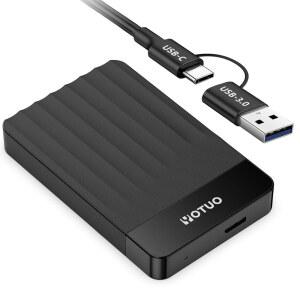 YOTUO 휴대용 외장 하드 드라이브 스토리지 확장 모바일 HDD USB PC 데스크톱 노트북 PS4 PS5 Xbox One 360 시리즈 사무실 게임용 블랙 320GB