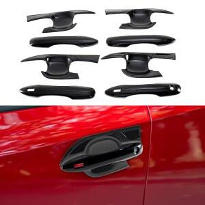 Exterior Door Handle Bowl Covers Compatible with Toyota Camry LE SE XLE XSE 2018-2026 ABS Glossy Black
