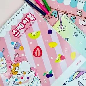 고품질 TBZ 3000 스케치북 (여-디자인랜덤)1p 초등스케치북 화구 스케치북도화지 유아스케치북 WFNK6ZA