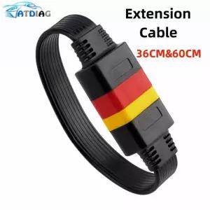 런치진단기 obdii 연장 케이블 16 핀 남성 여성 thinkdiag easydiag bd2 커넥터 진단 elm327 obd2