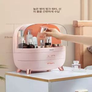화장대 정리함 아크릴 수납함 풀커버링 특대형 대형 메이크업 네일 꽂이 정리대 투명 정리