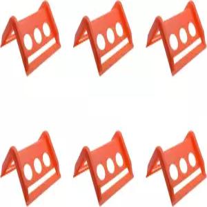 LBTODH 10 PCS 모서리 타이다운 프로텍터 플라스틱 화물 스트랩 가장자리 적재 보호 오렌지