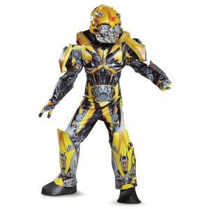 Kid's Transformers 5 Bumblebee Costume | Child Cosplay Outfit with Mask