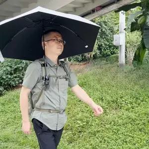 배낭 우산 클립 초경량 고정 하이킹 핸즈프리 클램프 등산배낭끈