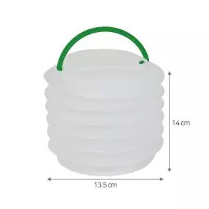 고품질 TBZ 미술용 자바라 물통 대 16x16x13cm 수채화물통 수채화물통 미술물통 미술용붓통 WFNKBNN
