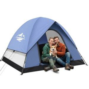 Tents for Camping 2-3 Person Tent u2013 with Rainfly Waterproof 2500MM Easy Setup in 5 Mins Ourtdoor Dome Lightweight Backpacking Couples Small Families Festivals Backyard