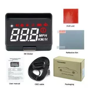 2026 자동차 OBD HUD A00s 디스플레이 전면 유리 프로젝터 온도 전자제품 과속 경고 시스템