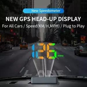 LED 자동차 속도계 HUD 차량 앞유리 헤드업 디스플레이 프로젝터 GPS 위치 지도 나침반 트럭 액세서리