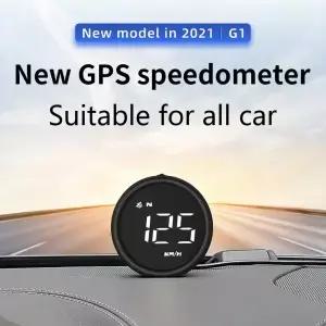 HUD G GPS 속도계 게이지 디지털 LCD 온보드 컴퓨터 자동차 헤드업 디스플레이 모든 차량용 나침반 경사계