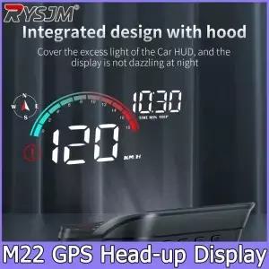 디지털 프로젝터 M22 GPS HUD 모든 차량용 헤드업 디스플레이 프로젝션 속도계 나침반 주행거리 고도 과속