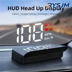 M3 HUD Obd2 디스플레이 온보드 컴퓨터 자동차 헤드업 앞유리 대형 폰트 프로젝션 EOBD 및 GPS 모든 차량용