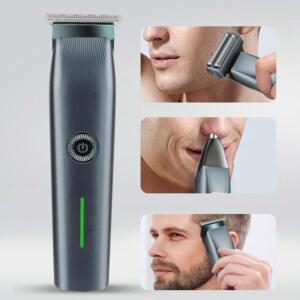 3 in 1 전기 이발기 가정용 USB 충전 T형 블레이드 가위