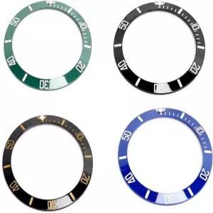 베젤 인서트 견고한 시계 링 4pcs 38mm 수리점용 제조업체용 스크래치 교체 부품